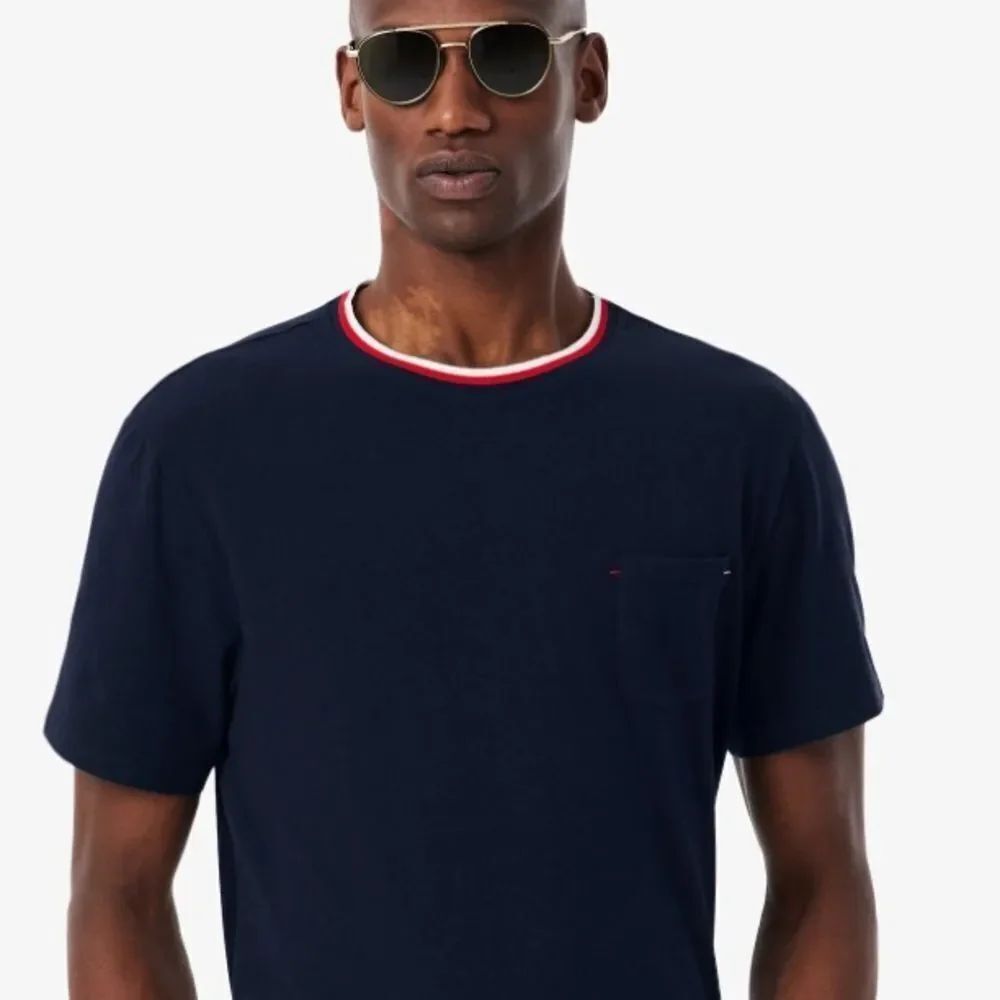 Lacoste Mens Loungewear Sleepwear Navy T-Shirt, Size Small, NWT